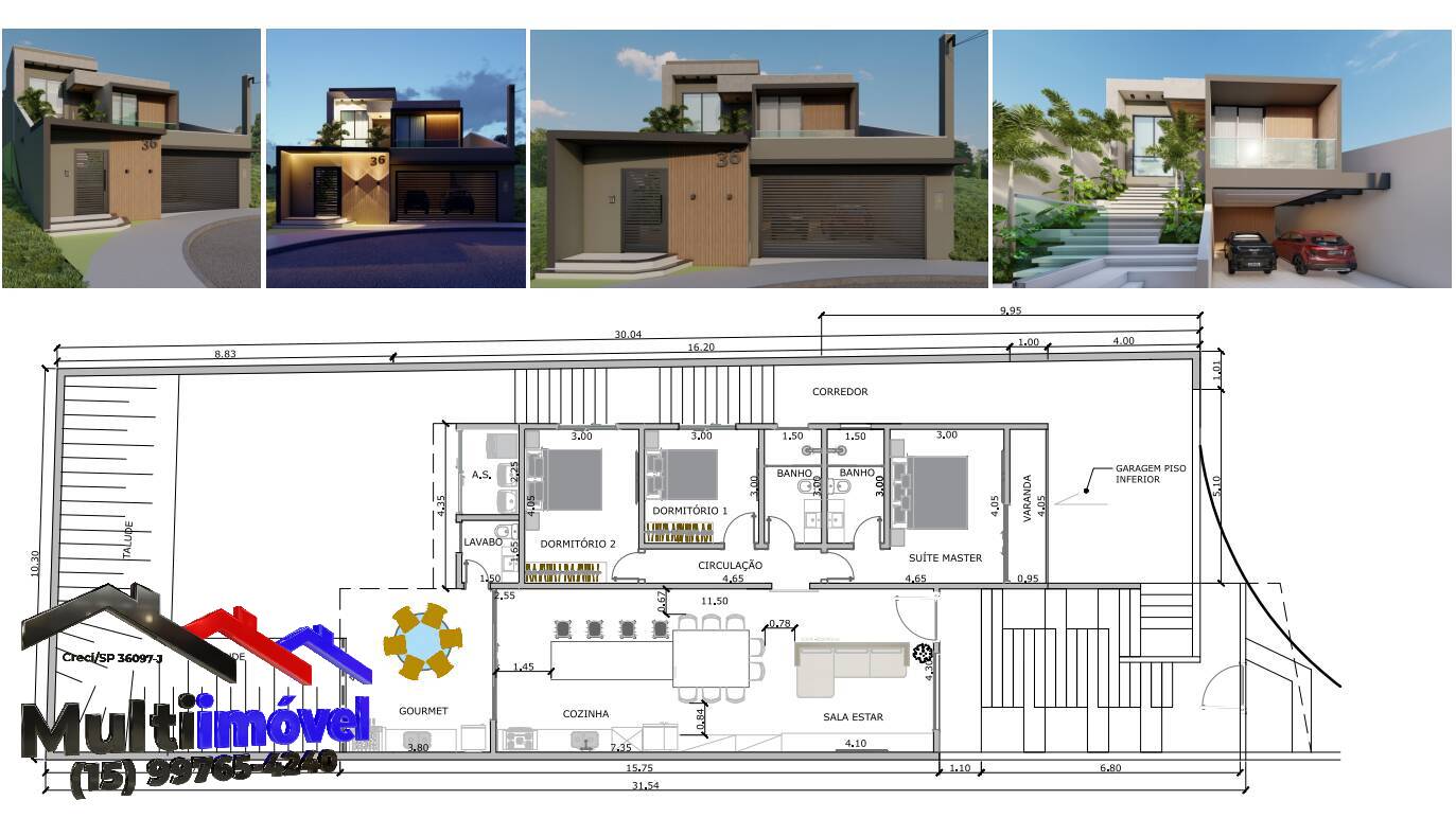 Casa, 3 quartos, 200 m² - Foto 2